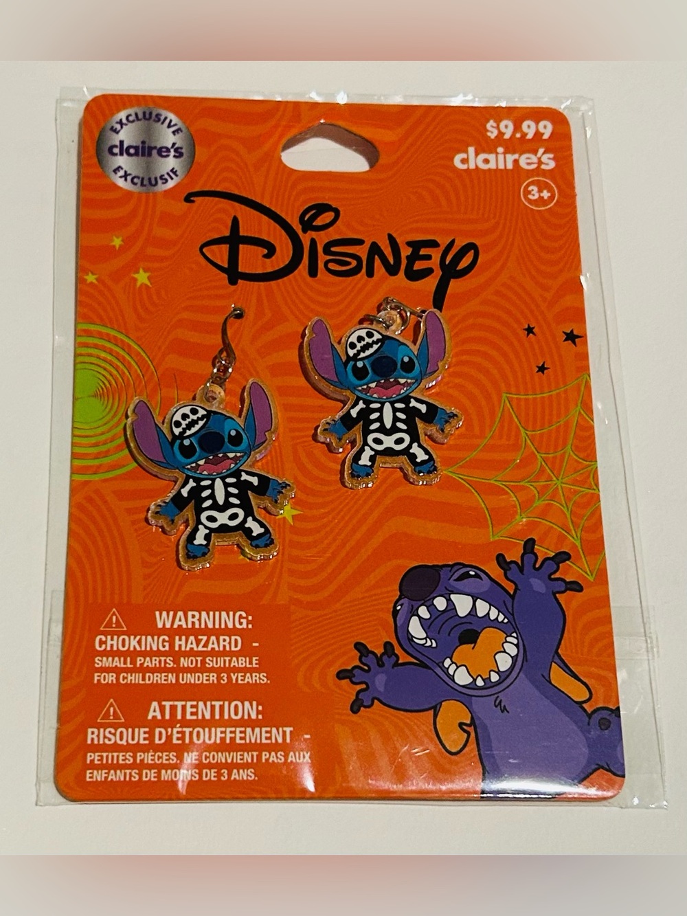 New 3 Pair Stitch Earrings Disney Stitch Claire’s Pierced